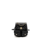 CHANEL TRIPLE PACK DUMA BACKPACK CAVIAR BLACK LGHW (MICROCHIP)