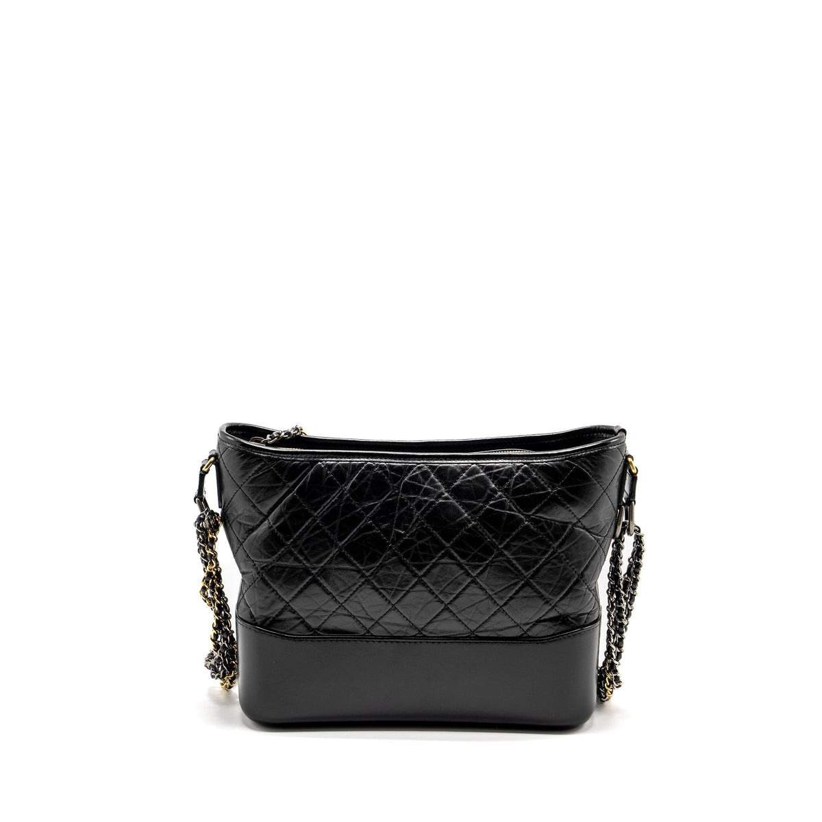 CHANEL GABRIELLE HOBO BAG CALFSKIN BLACK MULTICOLOUR HARDWARE