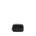 CHANEL QUILTED COSMETIC POUCH LAMBSKIN BLACK SHW