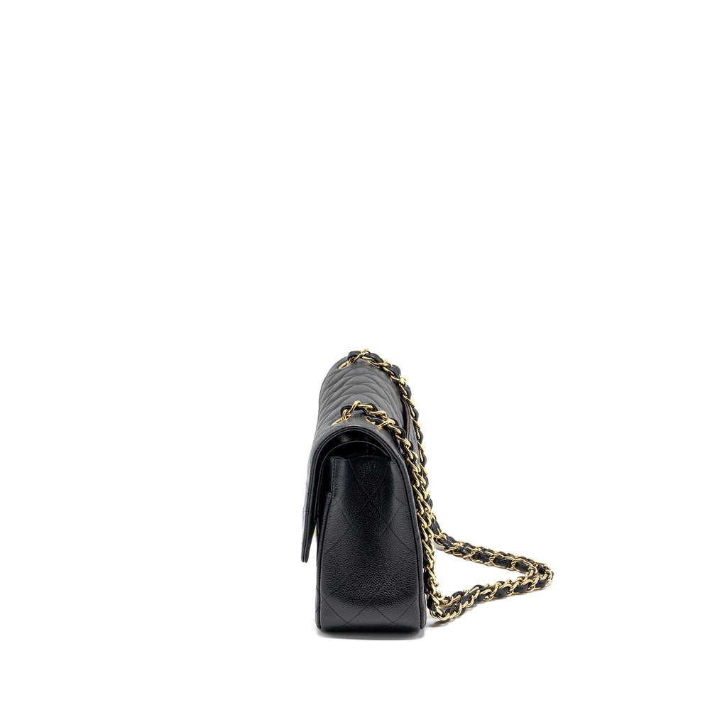 CHANEL JUMBO CLASSIC DOUBLE FLAP BAG CAVIAR BLACK GHW