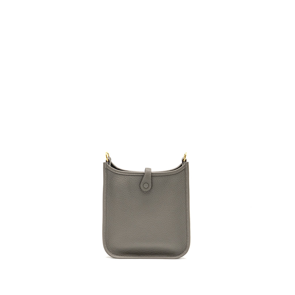 Hermes Mini Evelyne Clemence Gris Meyer GHW
