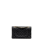 CHANEL MEDIUM CLASSIC DOUBLE FLAP BAG CAVIAR BLACK GHW