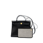 HERMES HERBAG 31 BERLINE/VACHE HUNTER BLACK GHW