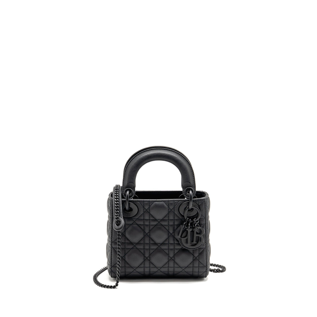 DIOR MINI LADY DIOR CALFSKIN SO BLACK