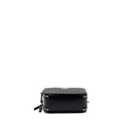 CHANEL LETTER TOP HANDLE SMALL VANITY CASE CAVIAR BLACK BRUSHED GHW(MICROCHIP)