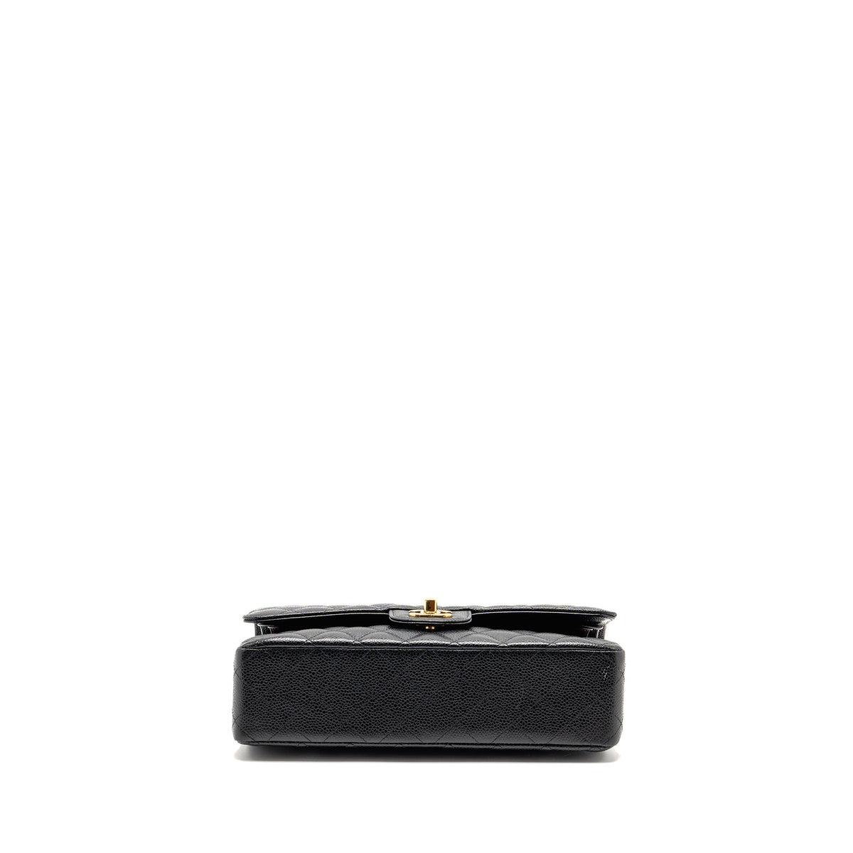 CHANEL MEDIUM CLASSIC DOUBLE FLAP BAG CAVIAR BLACK GHW