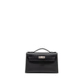 HERMES KELLY POCHETTE SWIFT BLACK SHW