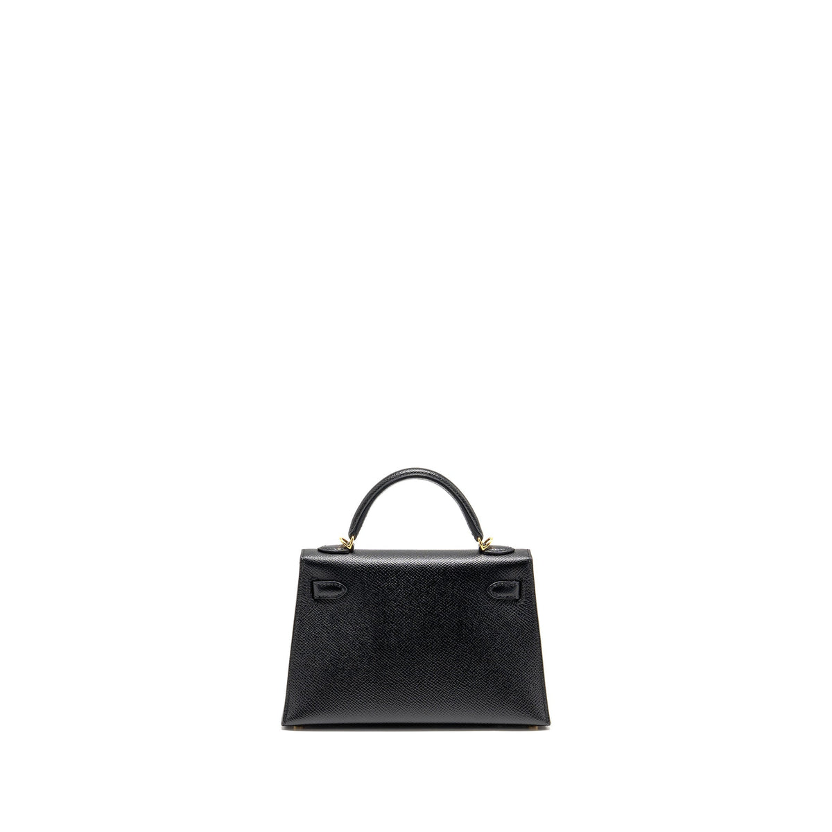 Hermes Mini Kelly II epsom black GHW