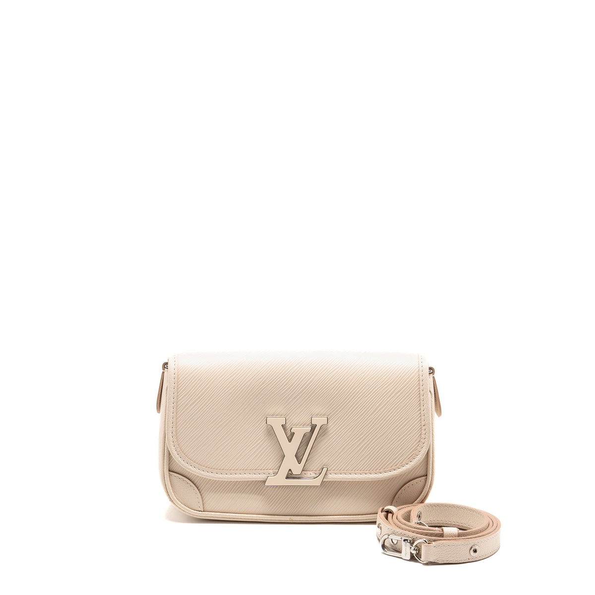 LOUIS VUITTON BUCI BAG EPI LEATHER QUARTZ WHITE SHW