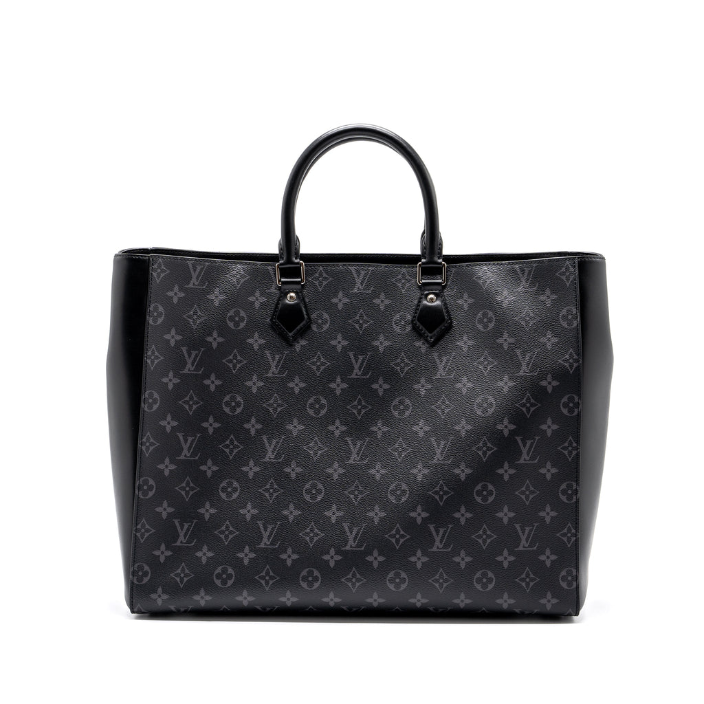 LOUIS VUITTON DOUBLE GRAND SAC MONOGRAM ECLIPSE CANVAS SHW