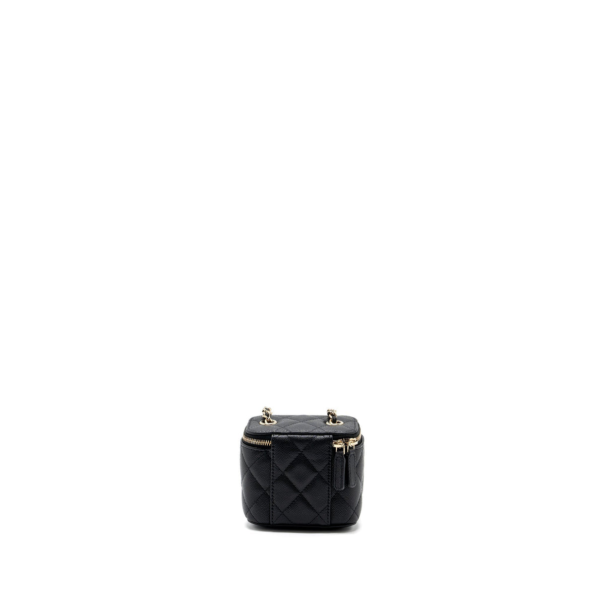 CHANEL MINI VANITY CASE CAVIAR BLACK LGHW