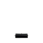 CHANEL CRYSTAL TOP HANDLE MINI FLAP BAG CALFSKIN BLACK WITH BLACK HARDWARE (MICROCHIP)