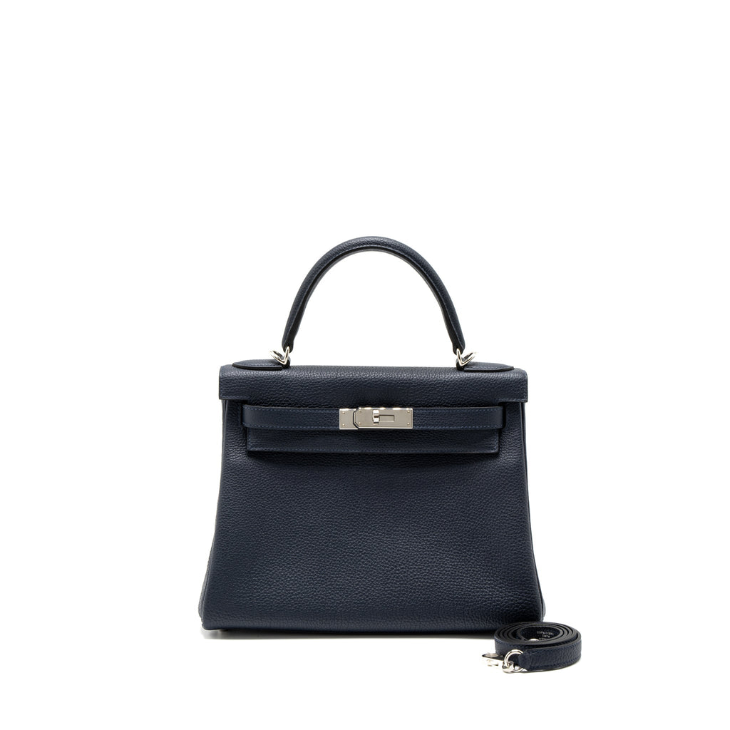Hermes Kelly 28 Togo Blue Nuit SHW