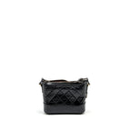 CHANEL SMALL GABRIELLE HOBO BAG AGED CALFSKIN BLACK MULTICOLOUR HARDWARE