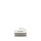 Hermes Mini Constance Evercolor/Alligator Mississippiensis Lisse Buckle New White / Gris Ciment SHW
