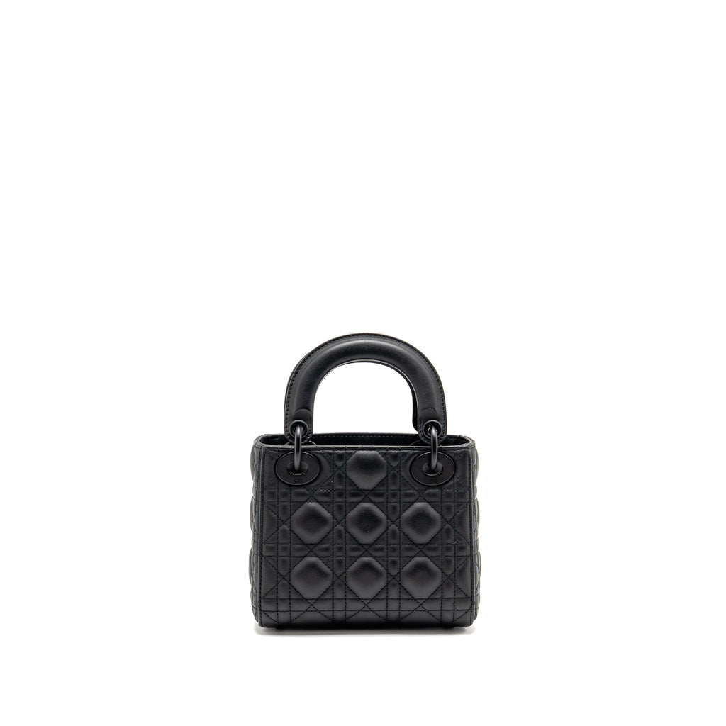 DIOR MINI LADY DIOR CALFSKIN SO BLACK