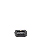 CHANEL 23B ROUND CLUTCH CAVIAR BLACK LGHW (MICROCHIP)