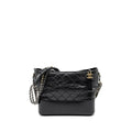 CHANEL LARGE GABRIELLE HOBO BAG CALFSKIN BLACK MULTICOLOR HARDWARE