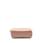 CHANEL CHEVRON GABRIELLE HOBO BAG CALFSKIN PINK BEIGE MULTICOLOUR HARDWARE