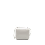 Hermes Mini Constance Evercolor/Alligator Mississippiensis Lisse Buckle New White / Gris Ciment SHW