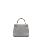 Hermes Kelly 25 Togo Gris Mouette GHW