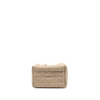 DIOR SMALL DIOR TOUJOURS VERTICAL TOTE BAG MACROCANNAGE CALFSKIN POWDER BEIGE LGHW