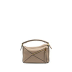 LOEWE SMALL PUZZLE BAG CALFSKIN SAND GHW
