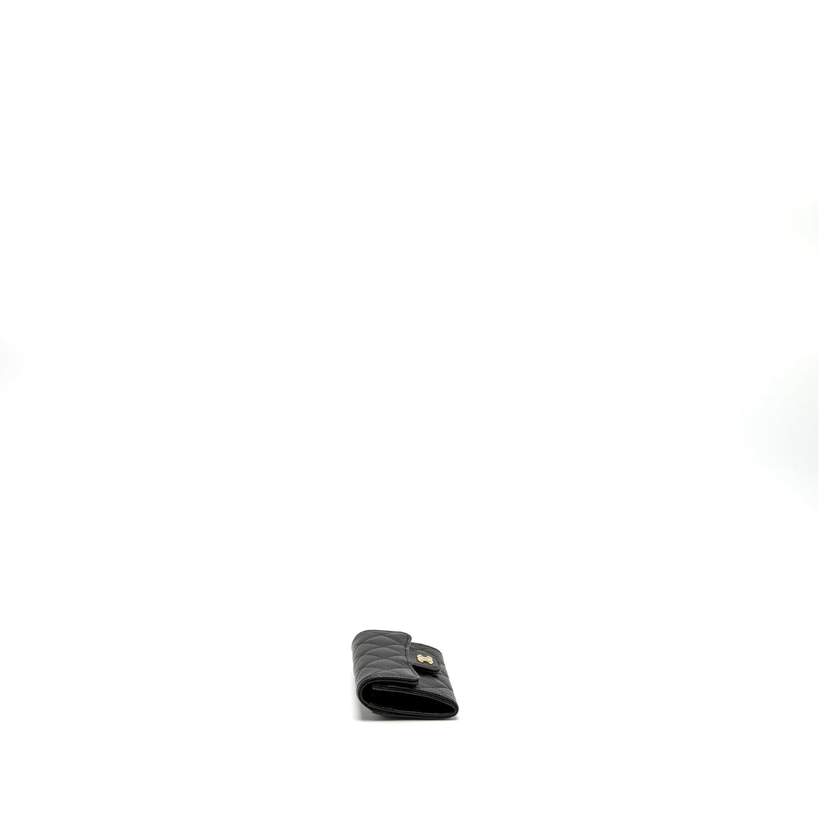 CHANEL CLASSIC FLAP CARD HOLDER CAVIAR BLACK GHW (MICROCHIP)