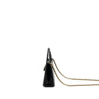 CHANEL 23K KELLY BAG CALFSKIN BLACK GHW (MICROCHIP)