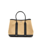Hermes Garden Party 30 Canvas/Negonda Leather Trench/Black SHW