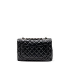CHANEL CLASSIC JUMBO SINGLE FLAP BAG LAMBSKIN BLACK SHW