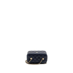 CHANEL 23C LONG VANITY CASE CAVIAR NAVY LGHW (MICROCHIP)