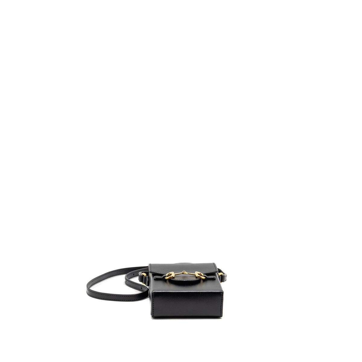 GUCCI 1955 HORSEBIT MINI CROSSBODY BAG CALFSKIN BLACK GHW