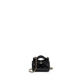 CHANEL 24S 31 NANO CLUTCH WITH CHAIN SHINY LAMBSKIN BLACK LGHW (MICROCHIP)