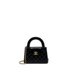 CHANEL 23K KELLY BAG CALFSKIN BLACK GHW (MICROCHIP)