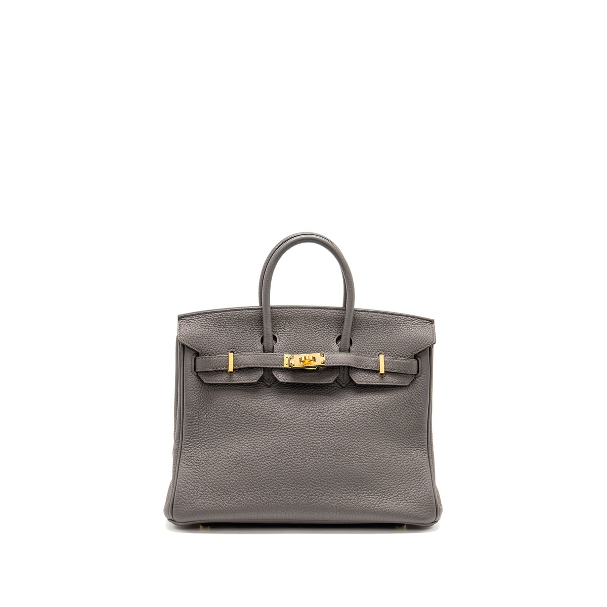 HERMES BIRKIN 25 TOGO GRIS ETAIN GHW