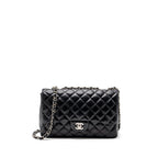 CHANEL CLASSIC JUMBO SINGLE FLAP BAG LAMBSKIN BLACK SHW