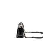 CHANEL MEDIUM BOY BAG CAVIAR BLACK RUTHENIUM SILVER HARDWARE (MICROCHIP)