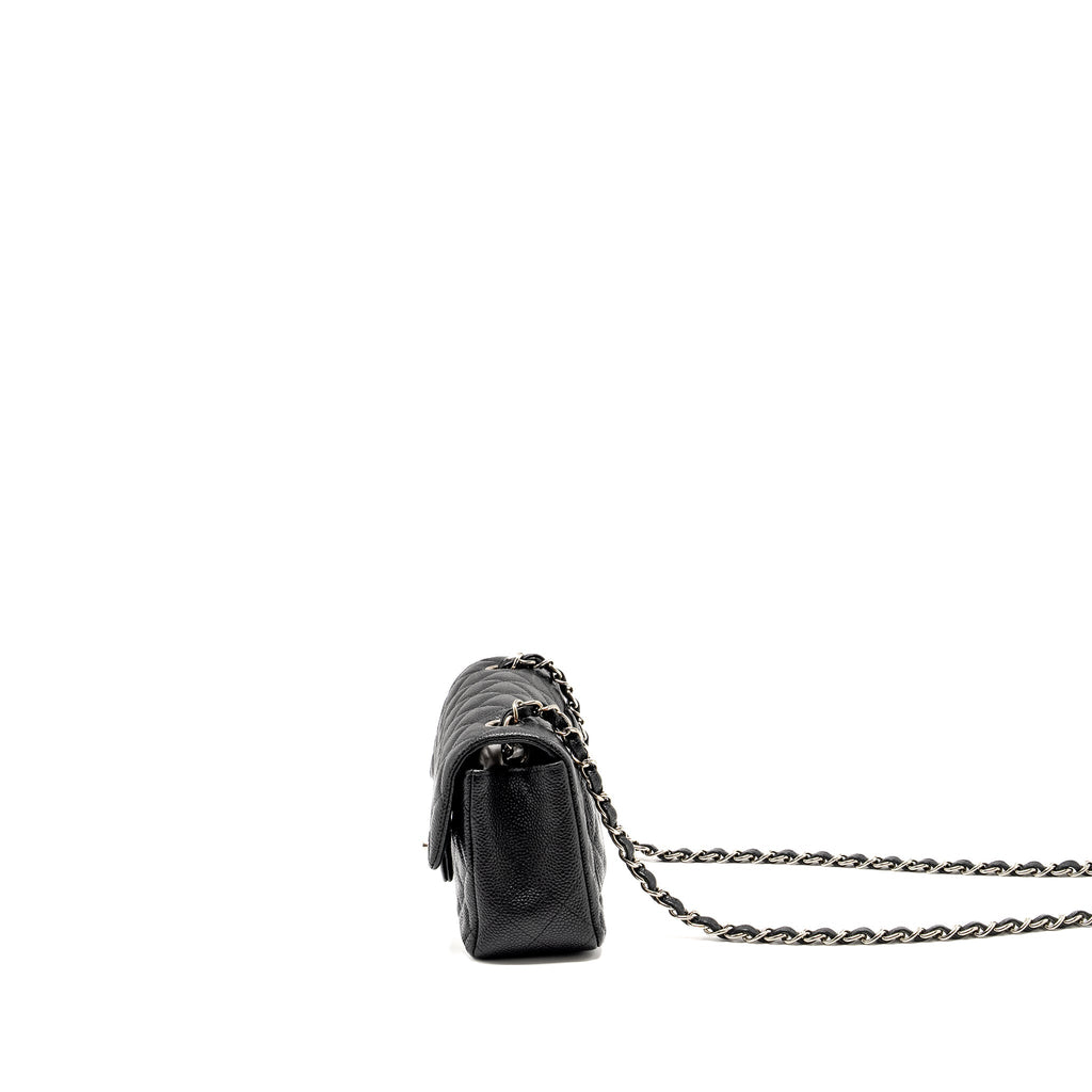 CHANEL MINI RECTANGULAR FLAP BAG CAVIAR BLACK SHW