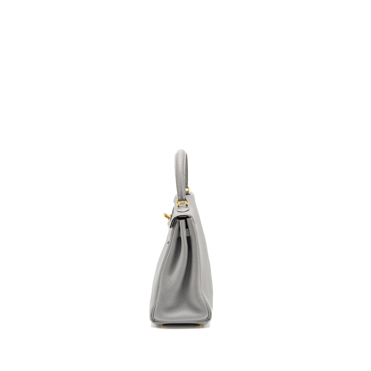 Hermes Kelly 25 Togo Gris Mouette GHW