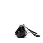 CHANEL 24P MINI DUMA BACKPACK CALFSKIN BLACK LGHW (MICROCHIP)