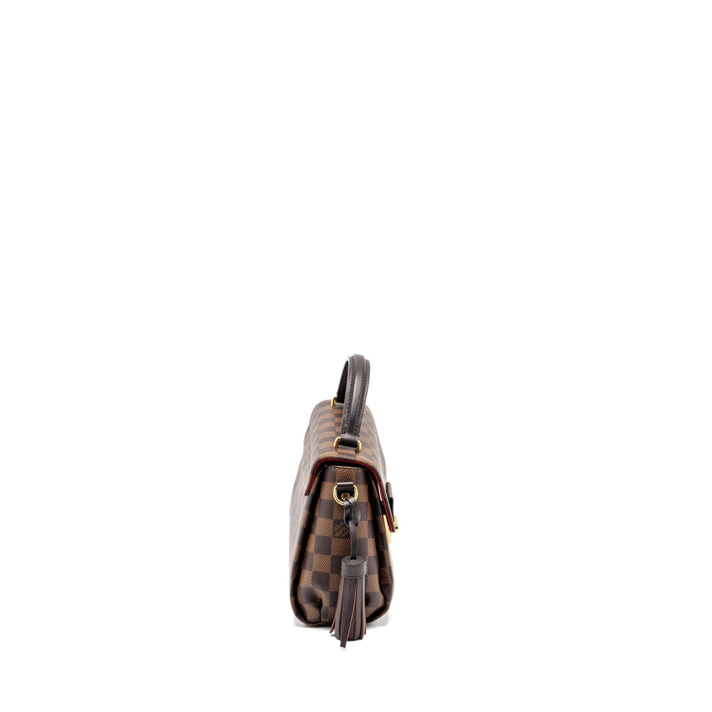LOUIS VUITTON CROISETTE DAMIER EBENE CANVAS GHW