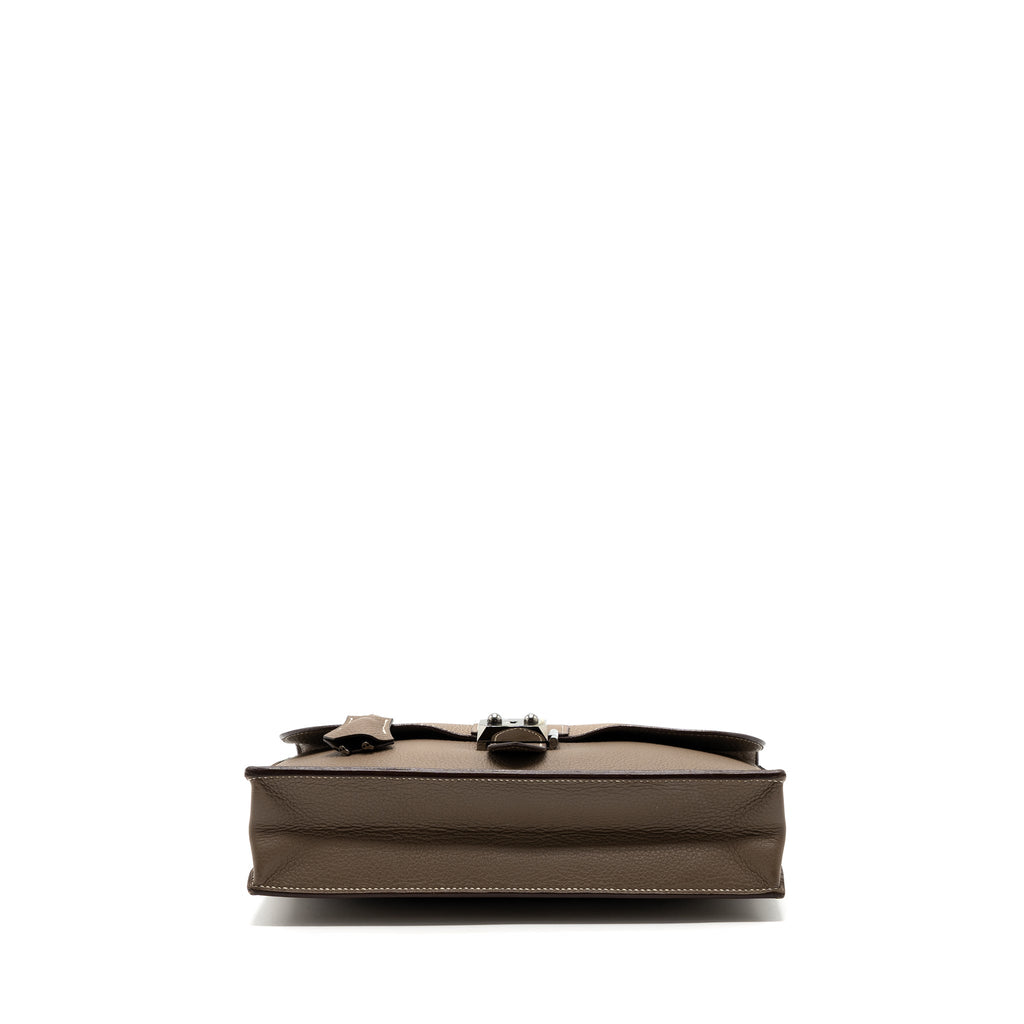 Hermes Sac A Depeches Etoupe SHW