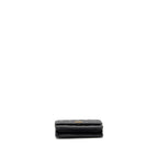 CHANEL DETAILED CC LOGO WALLET ON CHAIN CAVIAR CAVIAR BLACK GHW (MICROCHIP)