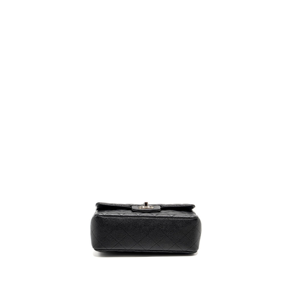 CHANEL MINI RECTANGULAR FLAP BAG CAVIAR BLACK SHW