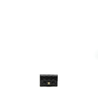 CHANEL CLASSIC FLAP CARD HOLDER CAVIAR BLACK GHW (MICROCHIP)