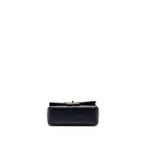 CHANEL MINI RECTANGULAR FLAP BAG LAMBSKIN BLACK LGHW (MICROCHIP)