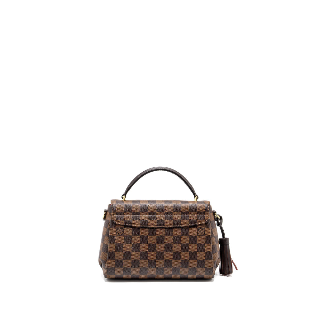 LOUIS VUITTON CROISETTE DAMIER EBENE CANVAS GHW