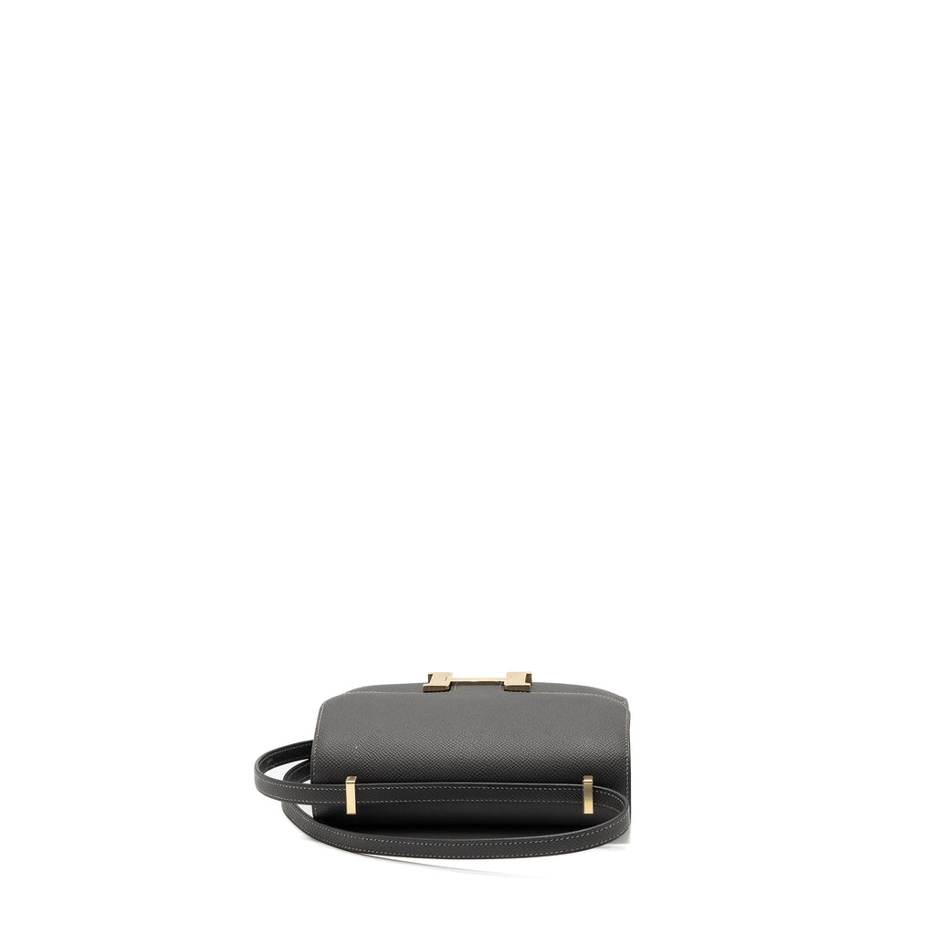Hermes mini constance epsom graphite LGHW (New Version)