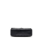 CHANEL CLASSIC JUMBO SINGLE FLAP BAG CAVIAR BLACK SHW